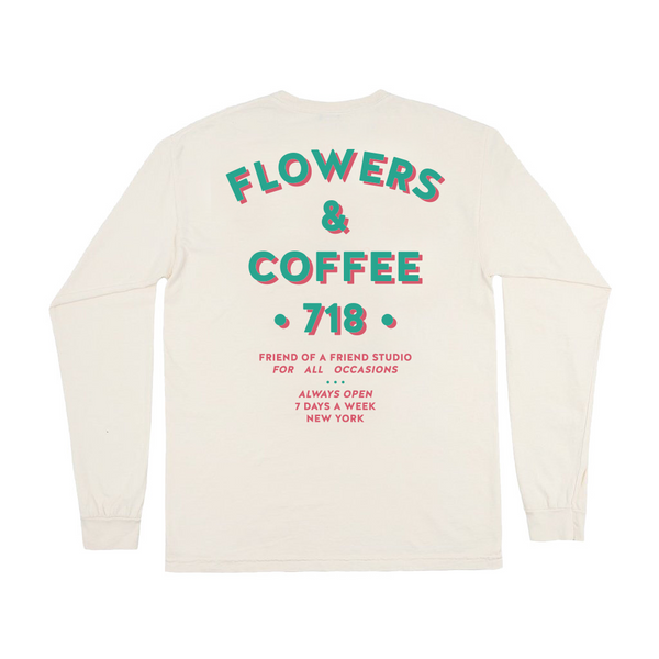 Flowers & Coffee Long Sleeve (Natural)