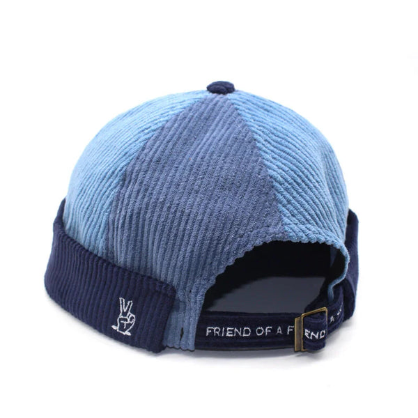 Corduroy Rolled Cap (Blues)