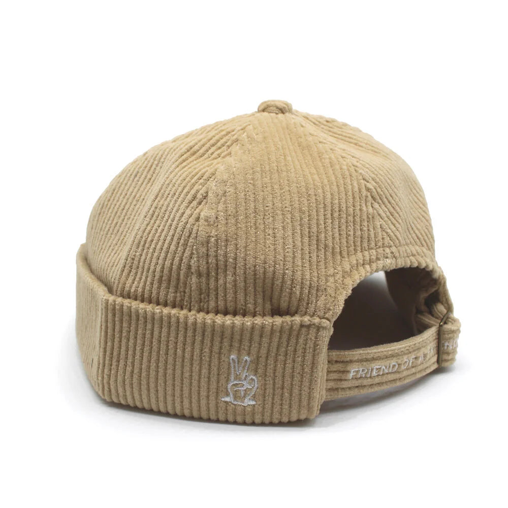Corduroy Rolled Cap (Oat)