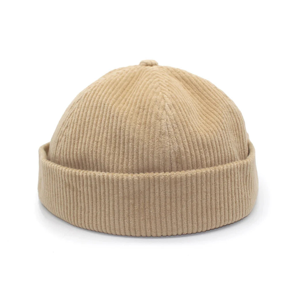 Corduroy Rolled Cap (Oat)