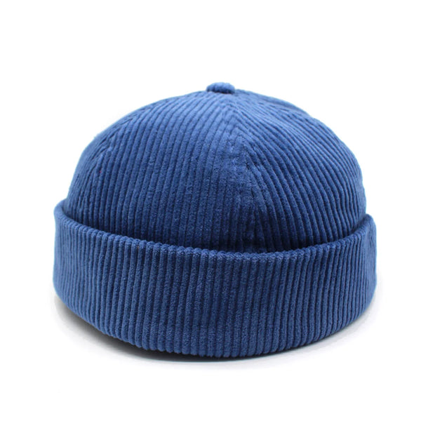Corduroy Rolled Cap (Ocean)