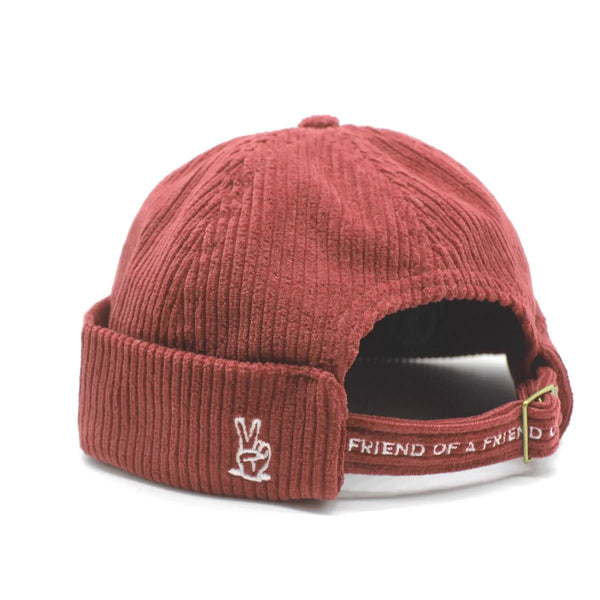 Corduroy Rolled Cap (Paprika)
