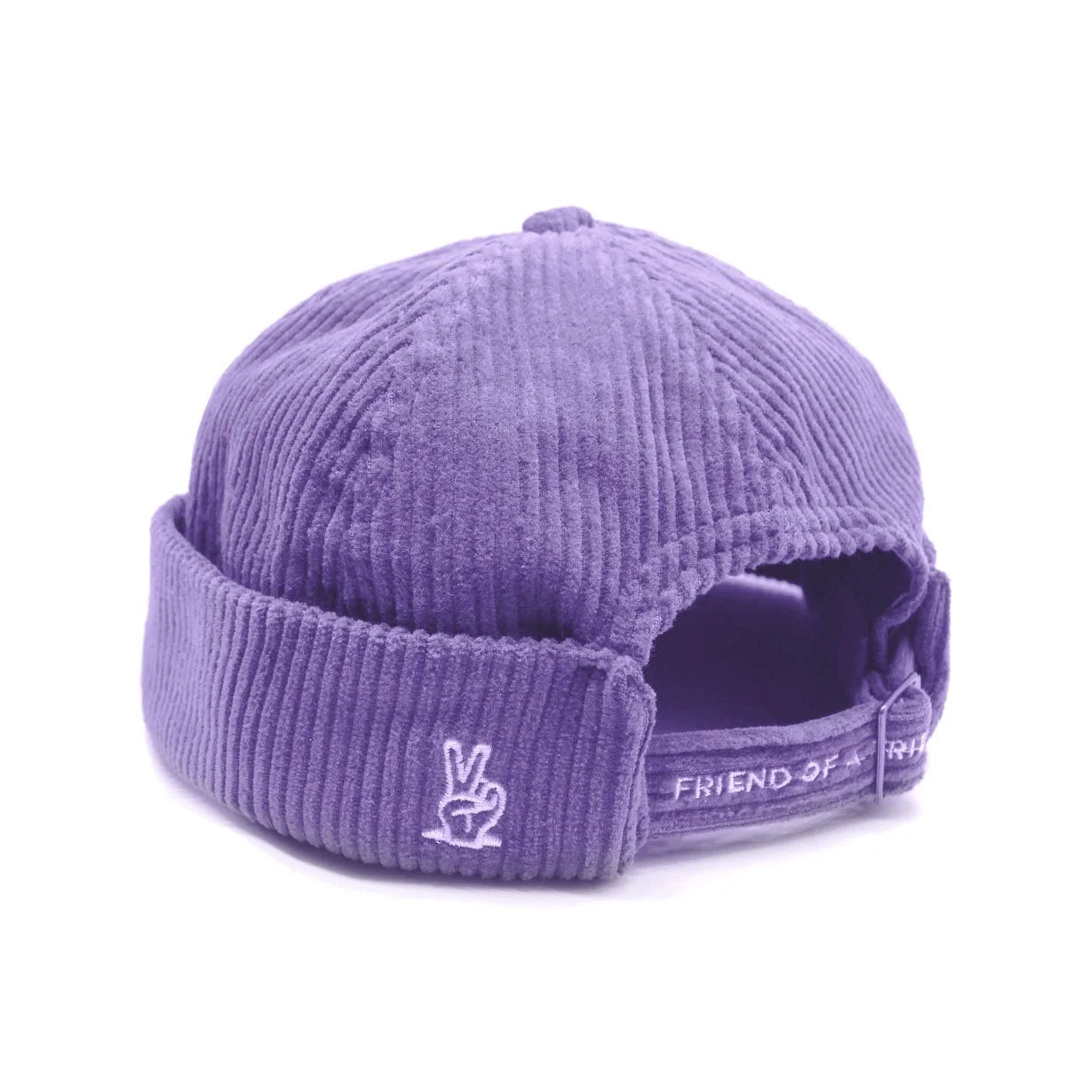 Corduroy Rolled Cap (Lavender)