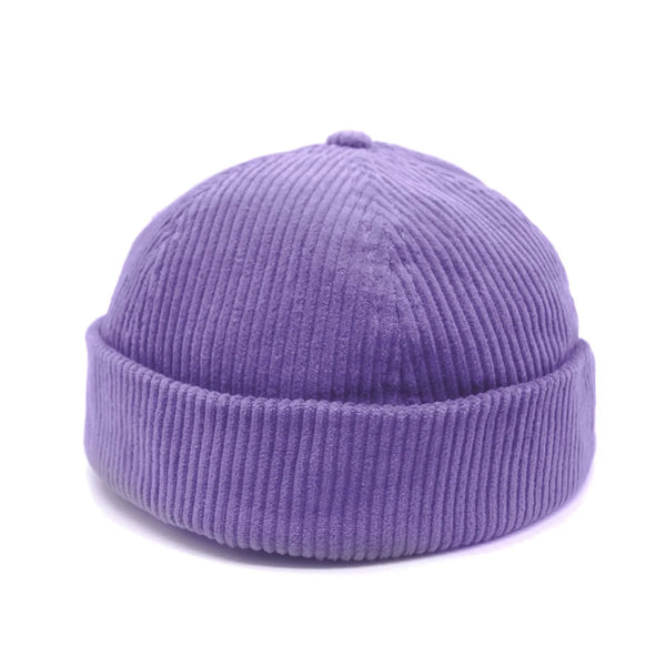 Corduroy Rolled Cap (Lavender)