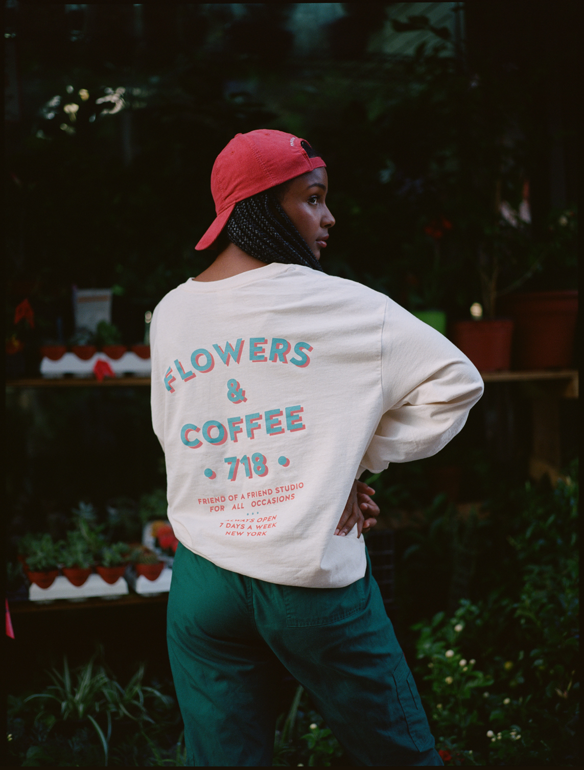 Flowers & Coffee Long Sleeve (Natural)
